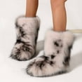 thumbnail image 2 of FUZHIQ Furry Boots Women's Winter Shoes Woman Fluffy Warm Snow Boots Mid-Calf Comfortable Outdoor Flat, 2 of 6