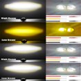 2.5 Inch Motorcycle Headlight LED Spotlight White Yellow Driving Light