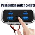 thumbnail image 4 of 4 Ports 12V RV USB Outlet Dual PD3.0 Type-C Quick Charge&QC3.0 Panel Hot C6, 4 of 8