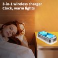 thumbnail image 5 of sruoe Alarm Clock, Clock Alarm Bedside, Clock Alarm Digital, Alarm Clocks for Bedrooms, Small Alarm Clock, Vibrating Alarm Clock, Projection Rectangular, Plastic, 5 of 6