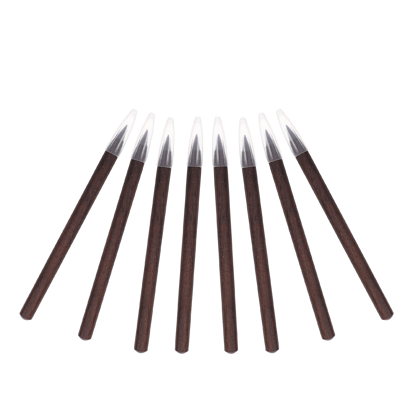 PAMINGONO 8Pcs Everlasting Inkless Pencils Dark Brown Wood for Office Journaling and Drafting