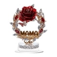 thumbnail image 1 of simhoa 2D Acrylic Sign Rose Flower Gift Birthday Mother's Day Gift for Office Shelf C, 1 of 8