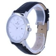 thumbnail image 2 of Westar 50244STN101 White Dial Leather Strap Quartz Men Watch, Black, 2 of 3