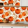 thumbnail image 5 of Peel and Stick Wallpaper Contact Paper watercolor hand drawn orange ripe organic Self Adhesive and Removable 24in x 118in, 5 of 8