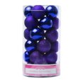 thumbnail image 1 of Esferas Plásticas Decorativas Holiday Time Morado 30 pzas WMES180102, 1 of 1