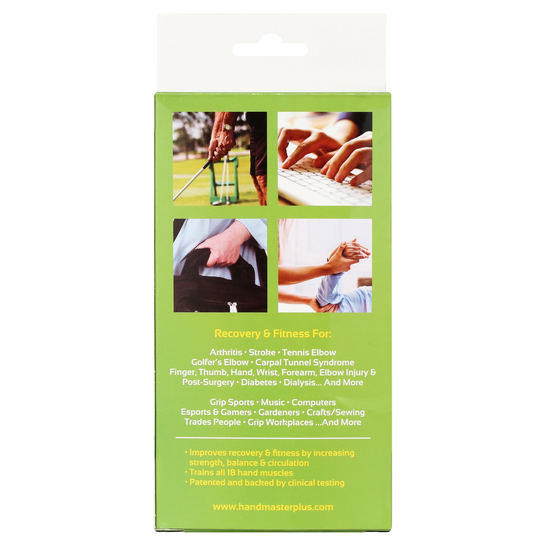 HandMaster Plus 2-Pack Exerciser Set for Post-Treatment Recovery and Training for Stability & Performance of the Finger, Thumb, Hand, Wrist, Carpal Tunnel, Forearm & Elbow.
