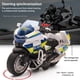 thumbnail image 3 of Modelo de motocicleta de policía para niños, juguete de aleación, extraíble, con música ligera, regalos de cumpleaños, 1:14, 3 of 4