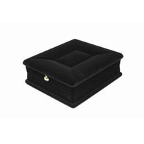HONMEET Necklace Storage Case in Black with Flocked Finish Ideal for Jewelry Organization