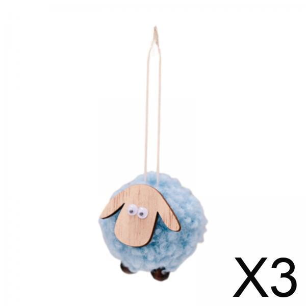 Colgante de Navidad,Colgante de cordero de Navidad,decoración del árbol de Navidad,Adorno colgante,decoración navideña artesanal,Creativo nórdico multifuncional para interiores,hogar,DIY