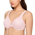 thumbnail image 2 of Bra CALVENA Minimizer para mujer, cobertura total, 38E, Gentle Rose, 2 of 4