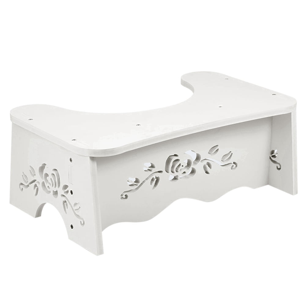 Squat Proper Toilet Posture White 7/" Simple Toilet Stool by Squatty Potty