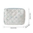 thumbnail image 2 of Cosmetic Bag Makeup Bag Quilted Travel Pouch Large Toiletry Bag for Women and Girls featuring Cute Floral Design, 2 of 3