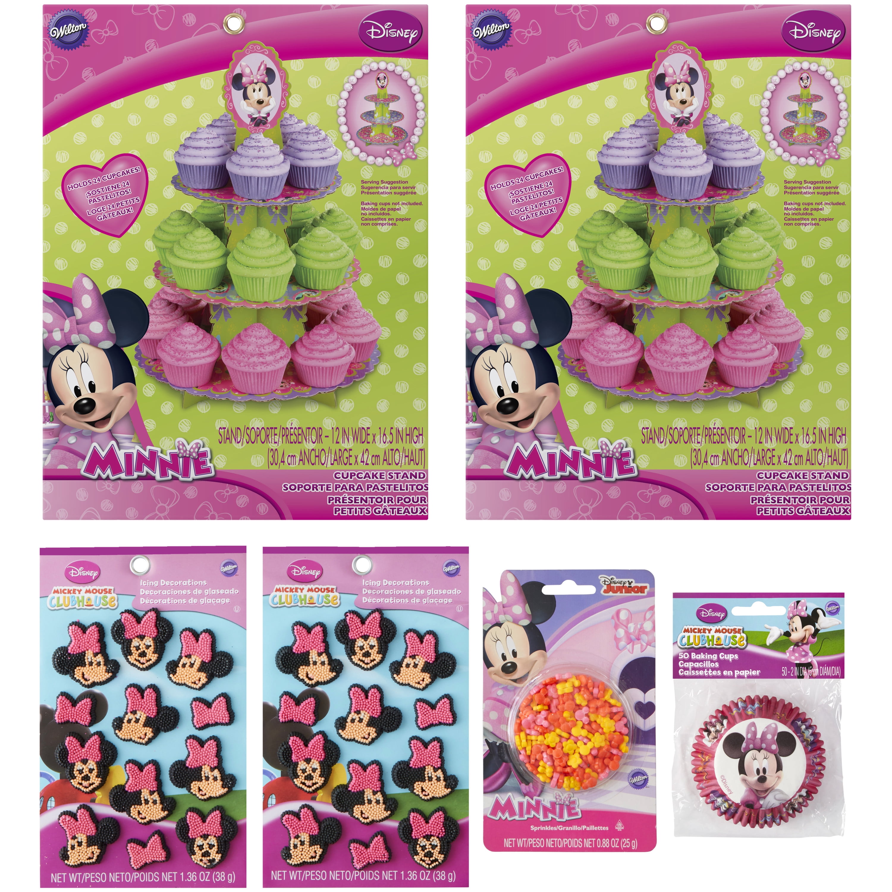 Wilton Minnie Mouse Cupcake Decorating Kit, 6-Piece