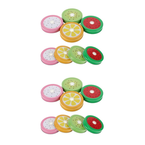 16 pcs  Decorative Mason Jar Lids With Straw Hole Lids For Storage Jar Mason Jar Drink Lid Mason Jar Seal Lids Leak-Proof Mason Jar Lids