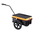 thumbnail image 2 of Compact Bike Cargo Trailer, 88lb Capacity, Foldable Storage, 16" Wheels, Universal Hitch & Waterproof Cover, Fits 24-28" Bicycles, 2 of 11