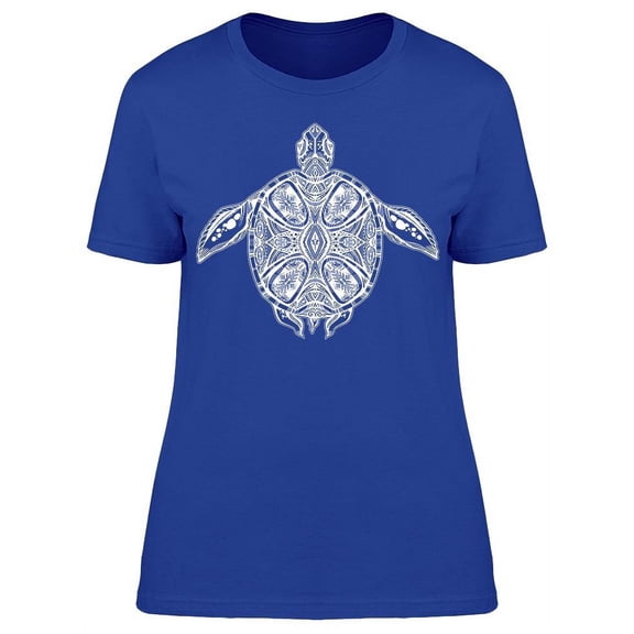Sea Turtle Maori Graphic T-Shirt Women -Image by Shutterstock, Female Medium