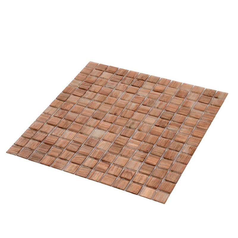 Apollo Tile Celestial 12 in. x 12 in. Glossy Copper Brown Glass Mosaic Wall and Floor Tile (20 sq. ft./case) (20-pack)