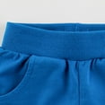 thumbnail image 4 of Tdoqot Toddler Boys Athletic Shorts with Pockets- Elastic Waist Fleece Soft Leisure Kids Active Play Shorts Blue Size 2 T, 4 of 6