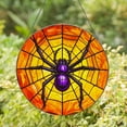 thumbnail image 4 of Lotusprinthandmade Funny Spooky Halloween Stained Glass Suncatcher for Window Hanging Cir9.8in, Halloween Suncatcher Window Hanging Gift, 4 of 6