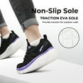 thumbnail image 5 of FitVille-zapatos informales anchos para caminar para mujer, zapatillas ligeras de suela gruesa para pies hinchados, alivia el dolor de punta, 5 of 5