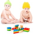 thumbnail image 4 of Juguetes educativos de madera para niños, juguetes de educación temprana, práctica de habilidades prácticas, formas geométricas, 4 of 8