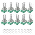 thumbnail image 4 of Uxcell Potentiometer  B20K Ohm Variable Resistors Single Turn RV097NS 10 packs, 4 of 5