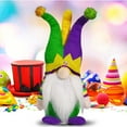 thumbnail image 4 of RyanK Mardi Gras Decorations Carnival Faceless Doll Decoration Carnival Dwarf Elderly Ornament Rudolf Doll Decoration Clown Hat, 4 of 5