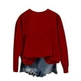 thumbnail image 3 of Women's 67 Graphic Crewneck Sweatshirts Casual Loose Long Sleeve Pullover Tops, 3 of 4