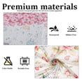thumbnail image 3 of Dznils Floral Shower Curtain with Hooks, Farmhouse Patchwork Fabric Bathroom Curtain, Multi Floral Blue, 72" x 72", 3 of 11