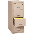 thumbnail image 3 of FireKing Champagne 1 Hour Fire Resistant File Cabinet - 4 Drawer Letter 31" depth, 3 of 3