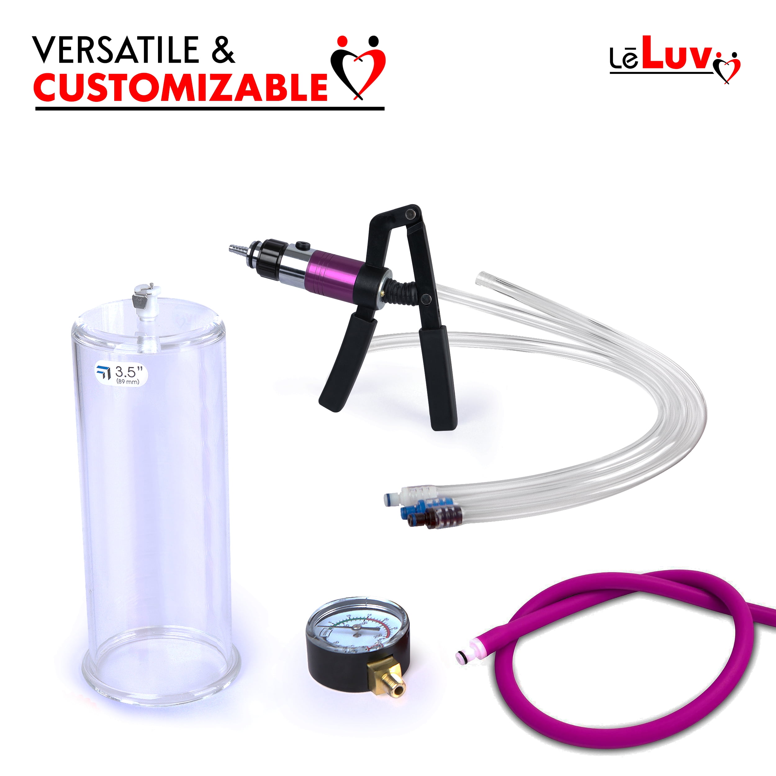 LeLuv Primo Pro+ Advanced Dual Vacuum and Pressure Pump with 60mm Gauge