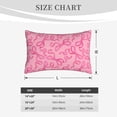 thumbnail image 4 of Fuzoiu pink bow Print Fuzzy Pillowcases, Super Soft Pillow Case Cover with Zipper for Bedroom, Sofa, Couch,Cozy Pillow Shams for All Seasons-14"x20", 4 of 6