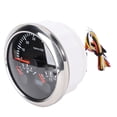 thumbnail image 6 of BIMZUC 85mm 3-in-1 Marine Speedometer Fuel Level Gauge 8-16V Voltmeter 7000 RPM Tachometer with 7 Color Auto-Cycling Backlight for Truck Car Boat RV, Black Silver Bezel, 6 of 9