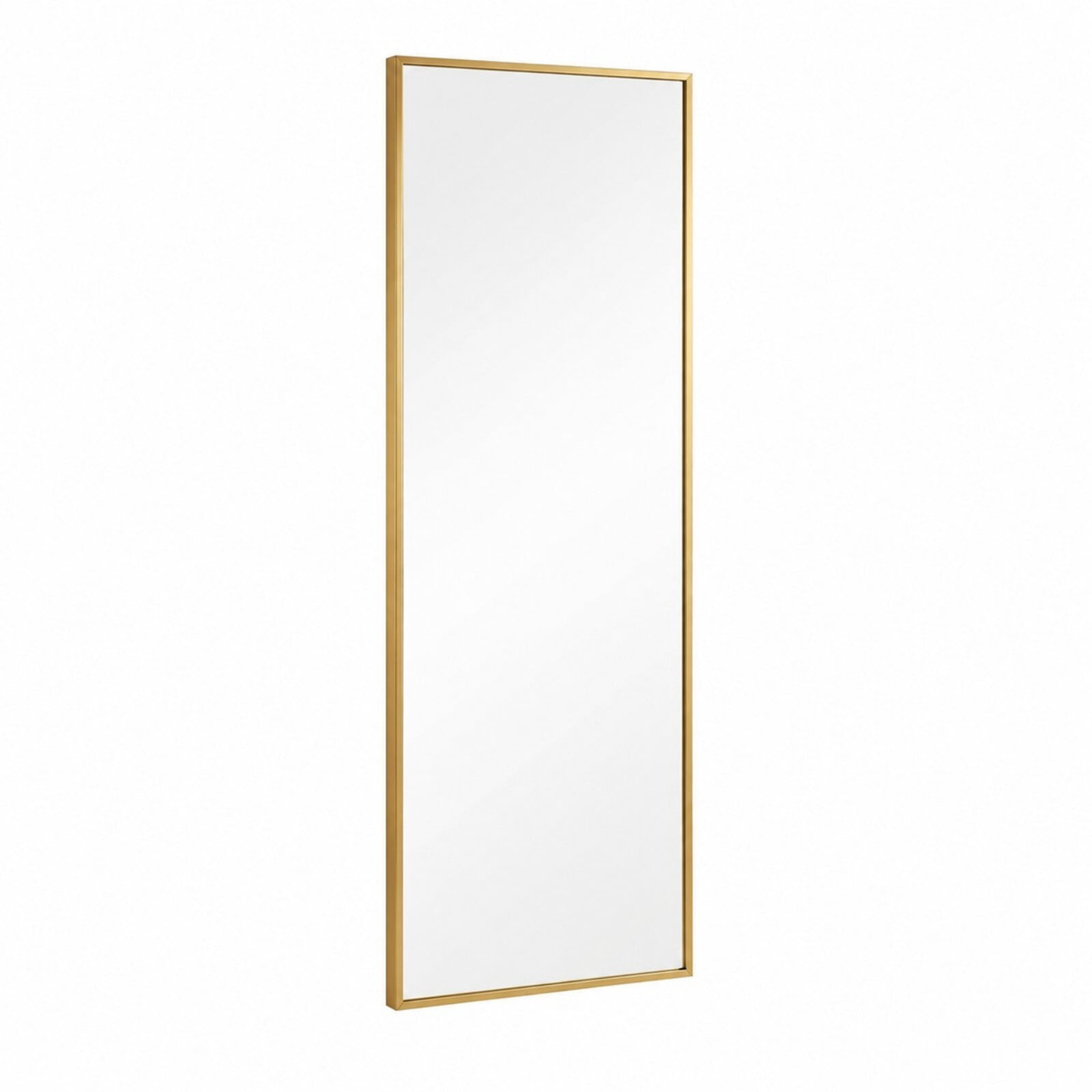 Easy4Home 58"x14" Full Length Mirror Rectangular Standing Floor Mirror, Gold