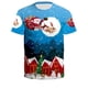 thumbnail image 1 of (15 estilos) Ropa unisex Nueva moda Navidad Impresión digital Adolescente Camiseta de manga corta Hombres/Mujeres Casual Tallas grandes Top, 1 of 4