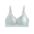 thumbnail image 2 of biudgviw Full Coverage Bras for Women Wirefree Comfort Adjustable Strap No Underwire Bralettes High Supports Solid Everyday Bras, 2 of 3
