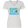 thumbnail image 3 of Inktastic Julius Caesar Ides of March Women's V-Neck T-Shirt, 3 of 5