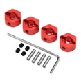thumbnail image 1 of 4 piezas 12mm hex rueda hubs tuercas aleación de aluminio de alta precisión RC rueda hex hubs adaptador de unidad para 1/10 RC coche, 1 of 8