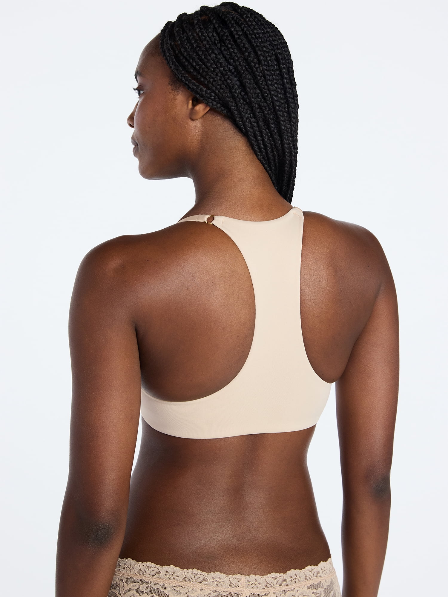 Joyspun Women's Front Close Racerback Push Up Bra, Sizes 34B-40DDD