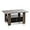 Dark Brown/Black, variant on Coffee Table with Bin Drawer, Columbia Walnut/Dark Brown