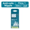 Philips Avent Anti-colic Nipples - Flow 1, 2-Pack, SCY761/02