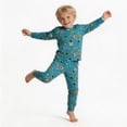 thumbnail image 5 of mgoYE Bamboo Viscose Toddler Kids Pajamas Set, Long Sleeve Boys Girls 2-Piece Snug Fit PJs, Cozy All-Season Jammies, Breathable, Stretchy, 5 of 9