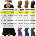 thumbnail image 2 of Efsteb Loose Fitting Dress Womens Dresses Boho Maxi Dresses V Neck 3/4 Sleeve Long Dress Casual Comfy Dress with Pockets (Purple,XL), 2 of 6