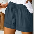 thumbnail image 2 of Tnhcen Women's Plus Size Summer Pajama Shorts 100% Cotton Drawstring Casual Lounge Shorts with Pockets Sleepwear for Women S - 5XL, 2 of 6