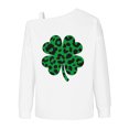 thumbnail image 5 of Chandail pour Femmes Mode Chandail Imprimé de la Saint-Patrick pour Femmes Chandail à Épaules Dénudées T-Shirt Graphique à Manches Longues Chandail à Enfiler Hauts, 5 of 5
