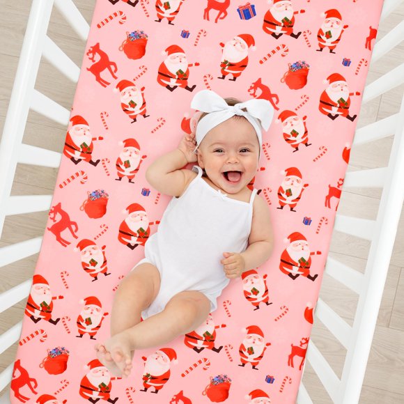 Sábana para cuna GOPHRALOVE Christmas para cuna estándar 132 x 71 cm