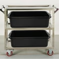 thumbnail image 4 of 12-Pack 13 L Plastic Commercial Bus Tub, Black Bus Box, 4 of 14