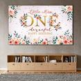 thumbnail image 6 of Floral Design Little Miss One Banner Decorative First Birthday for Birthday Party Decoration Event Background Celebration, 6 of 7