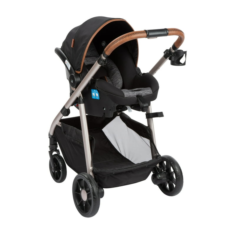 Monbebe 6 in 1 Modular Infant & Toddler Travel System Stroller, Black & Gold II