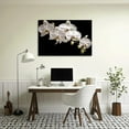 thumbnail image 3 of Flower Canvas Art Flower Picture Bathroom Wall Decor Fraemd Floral Painting Vintage Artwork for Living Room Office Home Decoration Gallery Wrapped Ready to Hang(Flower-3,12.00"x18.00"), 3 of 6